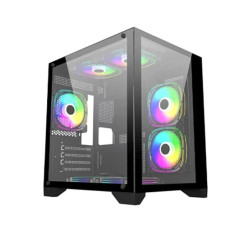 PC POWER ICE CUBE 2024 M-ATX Gaming Case (PP-H20-BK)