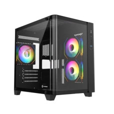 Revenger Air Tank Mini ARGB Infinity Fan Black Gaming Casing Revenger Air Tank Mini ARGB Infinity Fan Black Gaming Casing