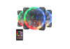 Redragon GC-F009 RGB Triple Pack with Remote Casing Cooler Fan
