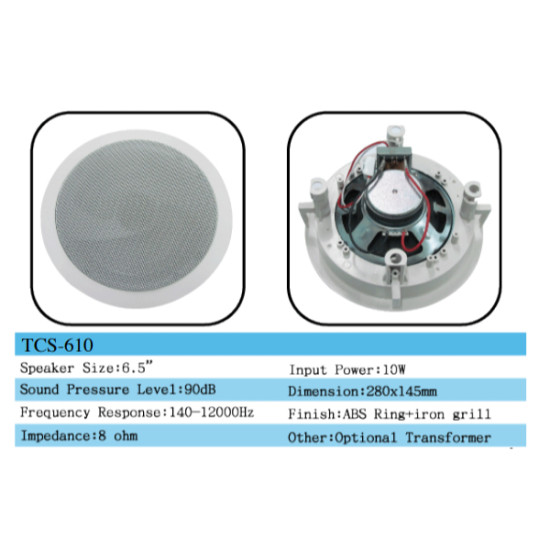 TEV TCS-610 10W Ceiling Speaker TEV TCS-610 10W Ceiling Speaker